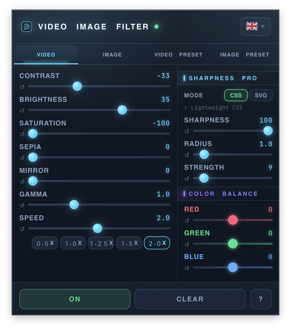 Video controls